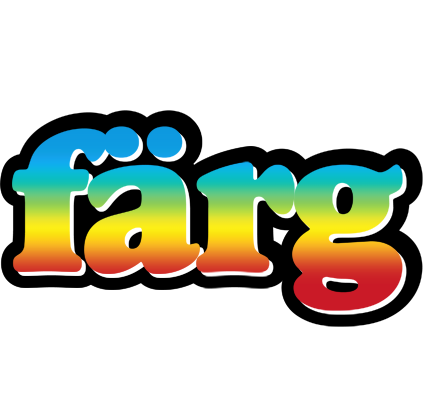 FÄRG logo effect. Colorful text effects in various flavors. Customize your own text here: https://www.textgiraffe.com/logos/color/