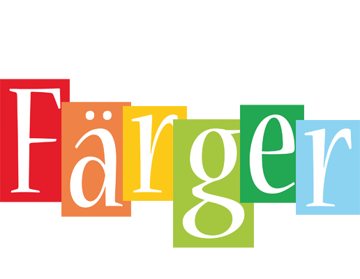 FÄRGER logo effect. Colorful text effects in various flavors. Customize your own text here: https://www.textgiraffe.com/logos/colors/