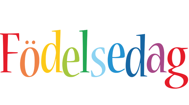FÖDELSEDAG logo effect. Colorful text effects in various flavors. Customize your own text here: https://www.textgiraffe.com/logos/birthday/