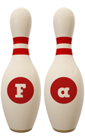 Fa bowling-pin logo