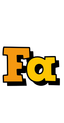 Fa cartoon logo