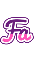 Fa cheerful logo