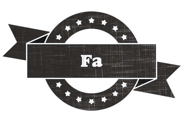 Fa grunge logo
