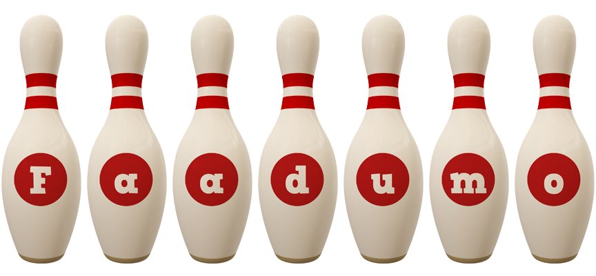 Faadumo bowling-pin logo