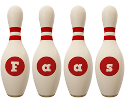 Faas bowling-pin logo