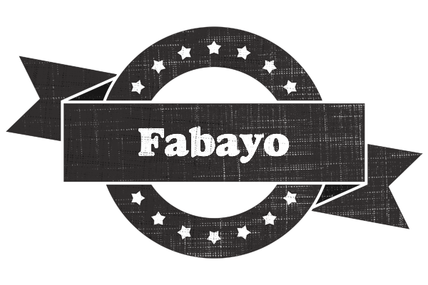 Fabayo grunge logo