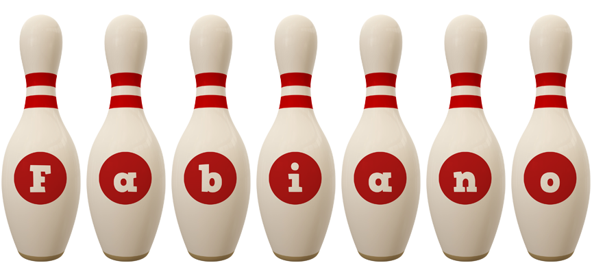 Fabiano bowling-pin logo