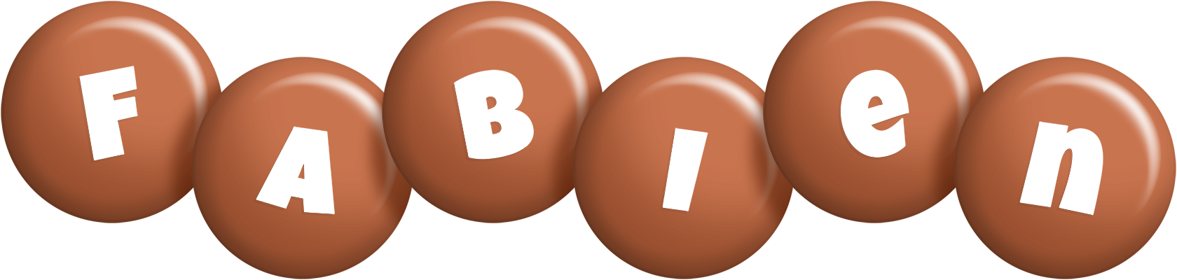Fabien candy-brown logo
