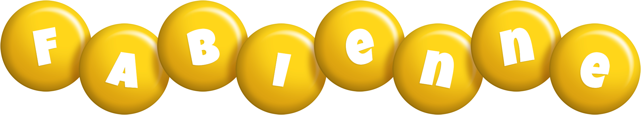 Fabienne candy-yellow logo