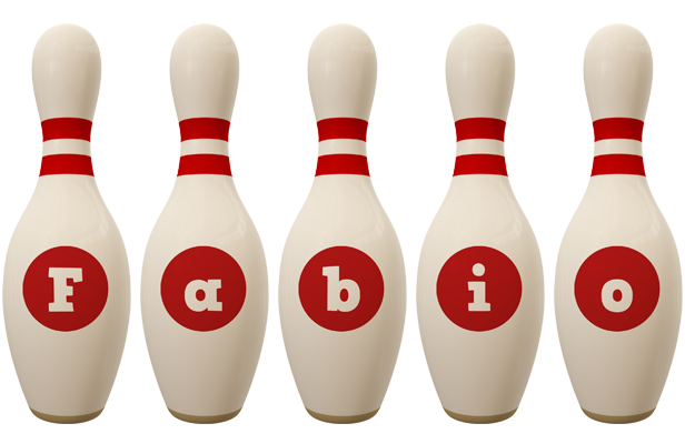 Fabio bowling-pin logo