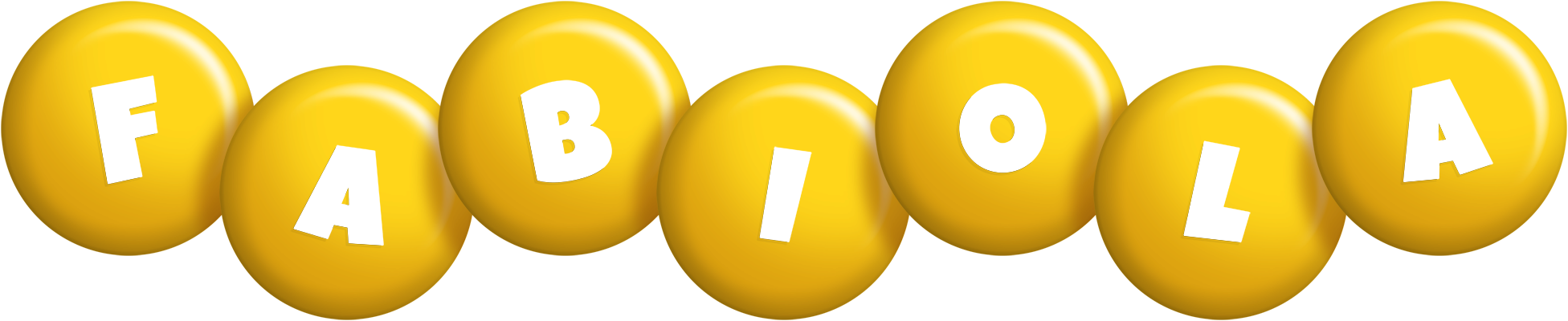 Fabiola candy-yellow logo