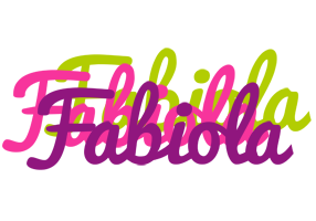 Fabiola flowers logo
