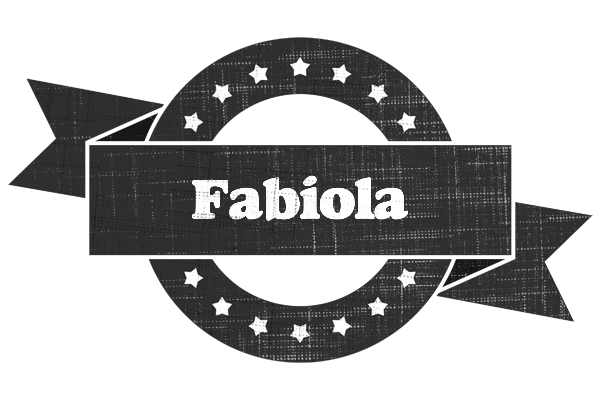 Fabiola grunge logo