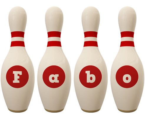 Fabo bowling-pin logo