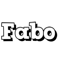 Fabo snowing logo