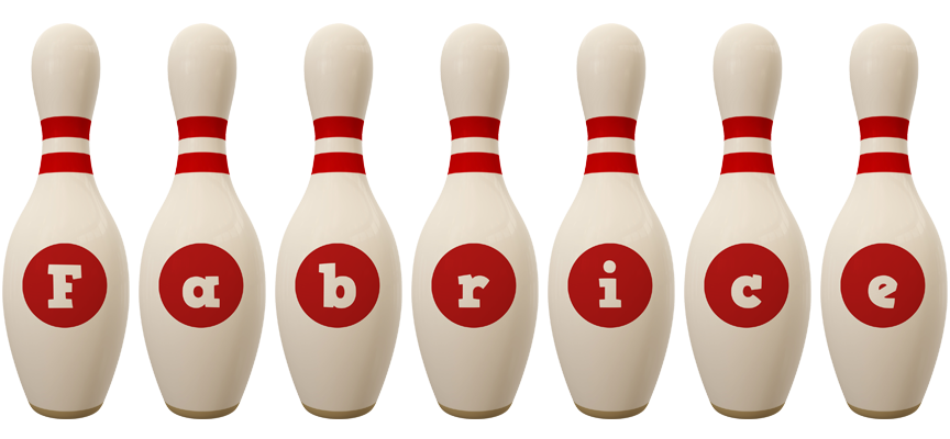 Fabrice bowling-pin logo