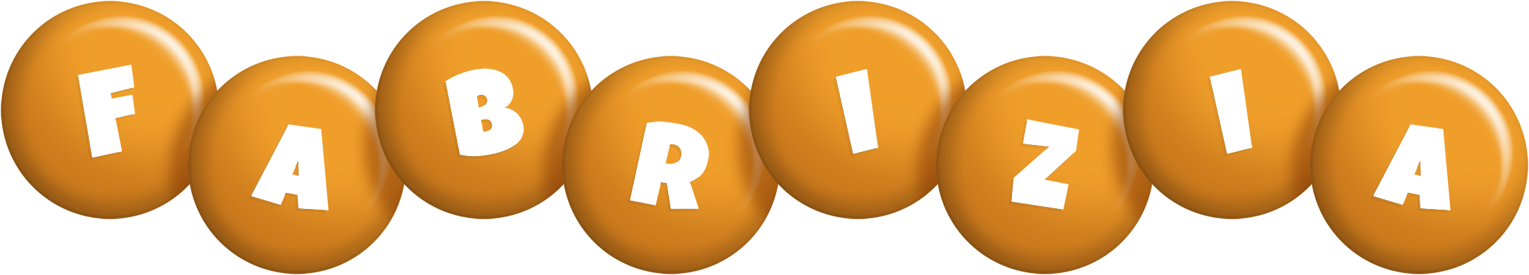 Fabrizia candy-orange logo