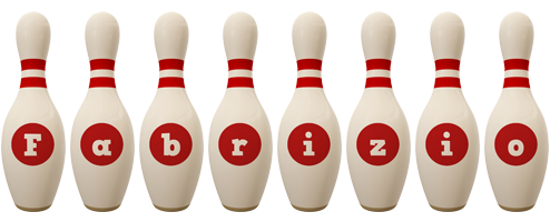 Fabrizio bowling-pin logo