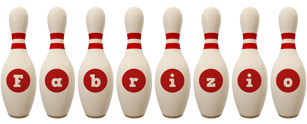 Fabrizio bowling-pin logo