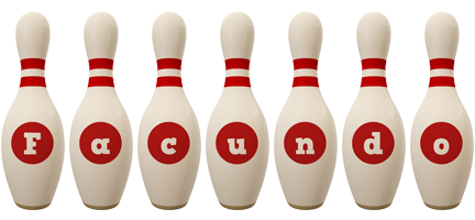 Facundo bowling-pin logo