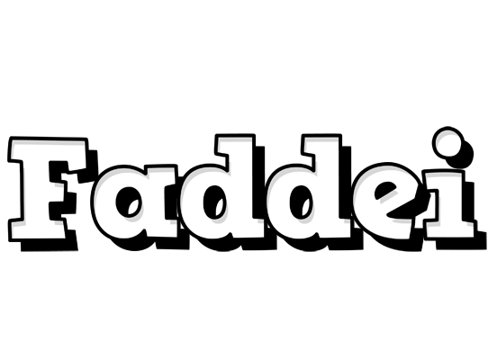Faddei snowing logo