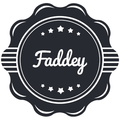 Faddey badge logo