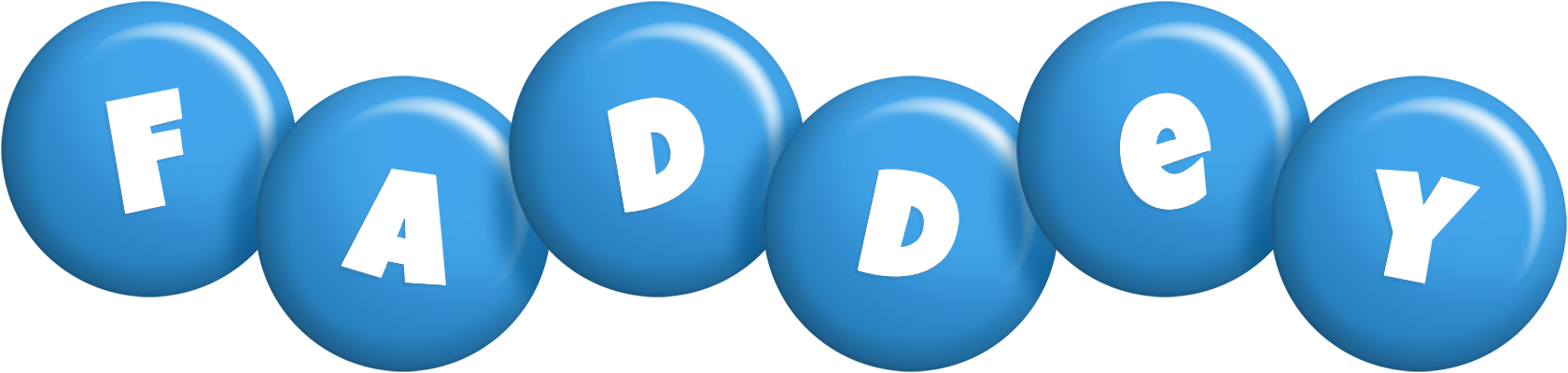 Faddey candy-blue logo