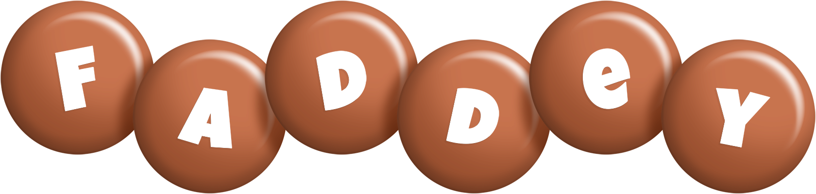Faddey candy-brown logo