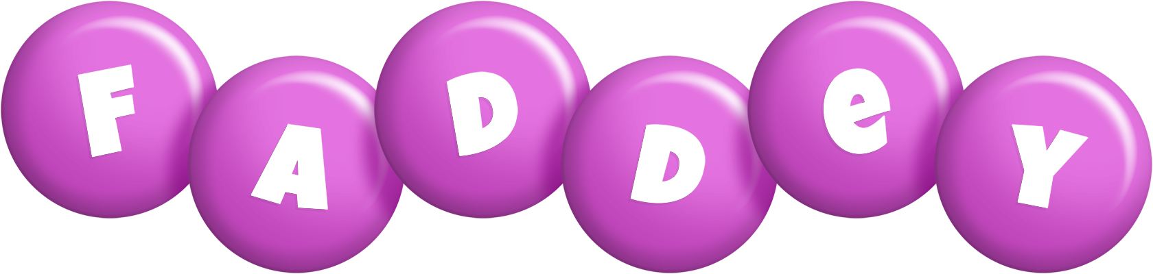 Faddey candy-purple logo