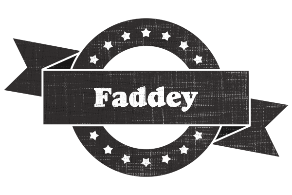Faddey grunge logo