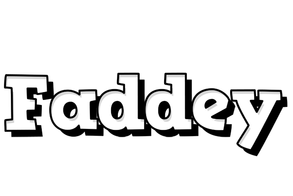 Faddey snowing logo