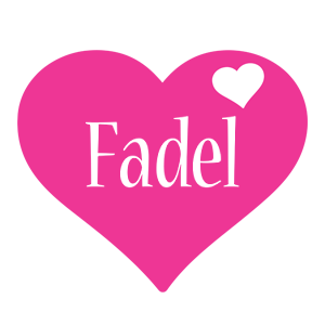 Fadel love-heart logo
