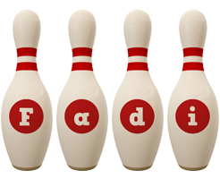 Fadi bowling-pin logo
