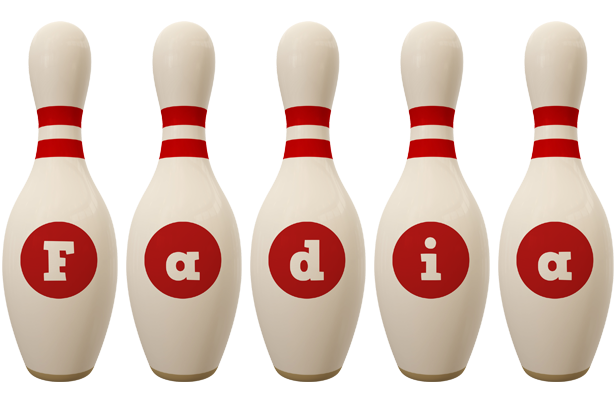 Fadia bowling-pin logo