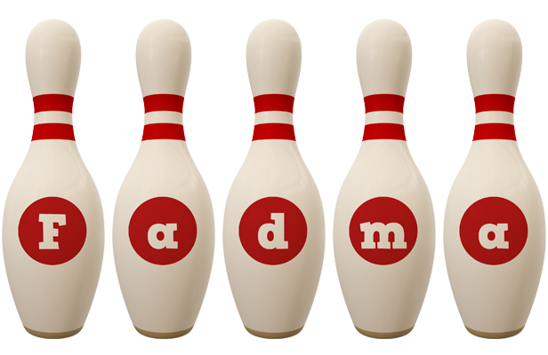 Fadma bowling-pin logo