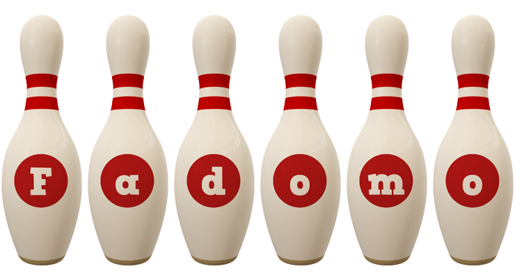 Fadomo bowling-pin logo