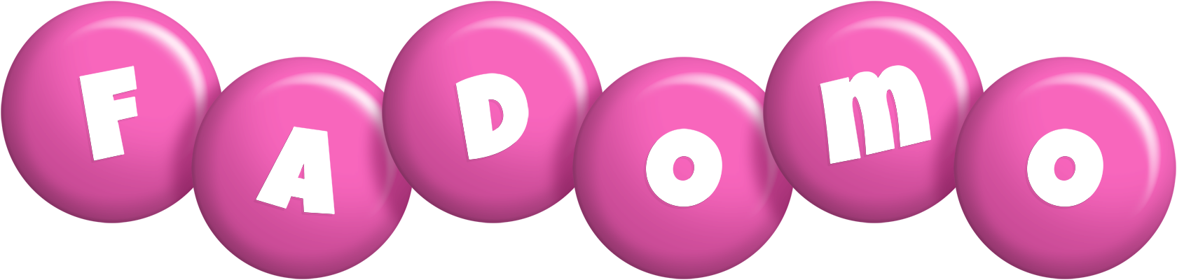 Fadomo candy-pink logo