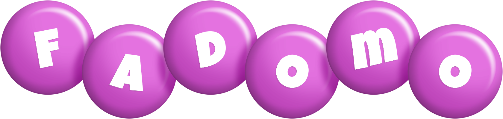 Fadomo candy-purple logo