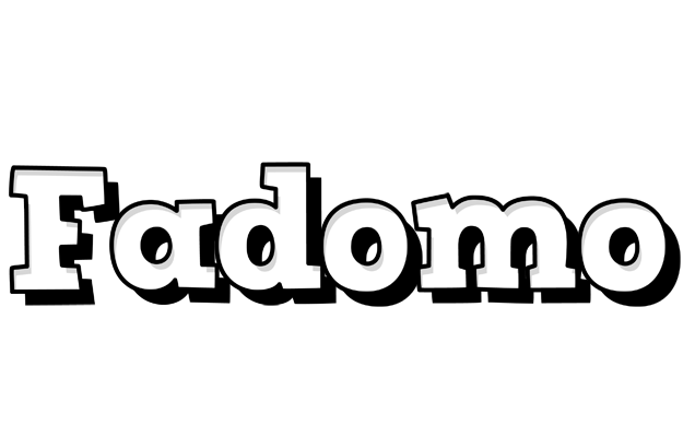 Fadomo snowing logo