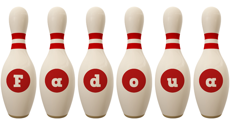 Fadoua bowling-pin logo
