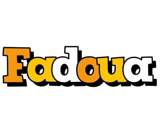 Fadoua cartoon logo