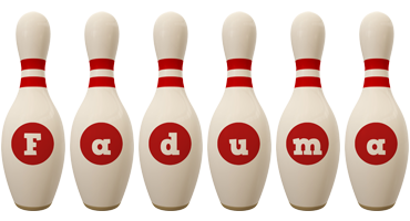 Faduma bowling-pin logo