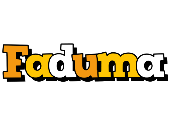 Faduma cartoon logo