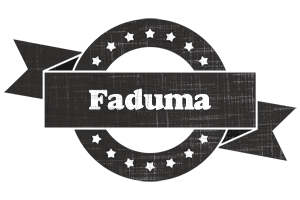 Faduma grunge logo