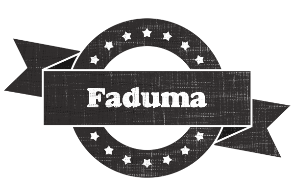 Faduma grunge logo