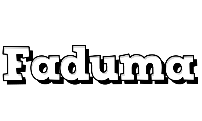 Faduma snowing logo