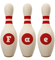 Fae bowling-pin logo