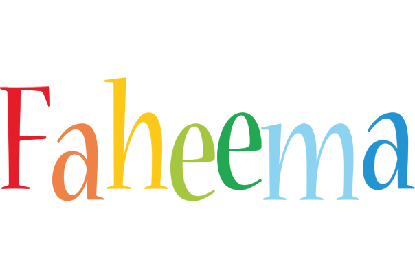 Faheema birthday logo