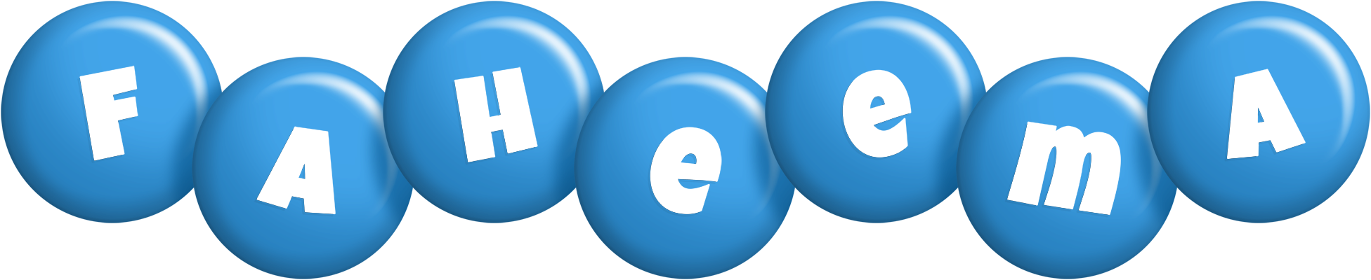 Faheema candy-blue logo