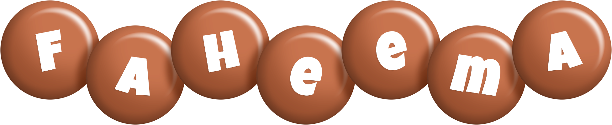 Faheema candy-brown logo